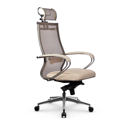 Кресло для руководителя Метта Samurai SL-2.051 MPES (Темно-бежевый | Светло-бежевый)