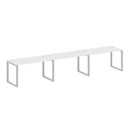 Рабочая станция Metal System Style БО.СМ-3.3 4200x720x750 (Белый/Серый металл)