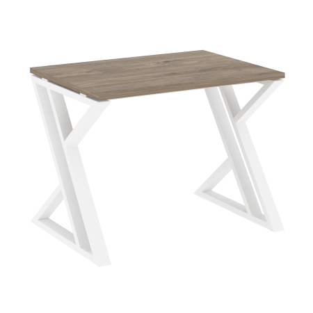 Стол рабочий VR.L-SRZ-1.7 980x720x750 (Тиквуд Темный/Белый металл)