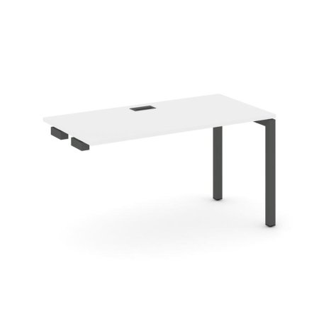 Стол-приставка к опорным элементам SN-5P.OPRS-014 (1580х700х750) (Белый/Металл Антрацит)