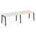 Стол переговорный на деревянных опорах Onix Wood OW.PRG-2.3 2760x980x750 (Тиквуд Светлый/Дуб Темный)