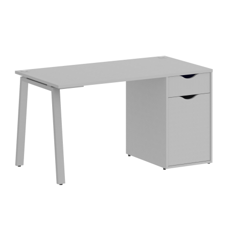 Стол письменный VR.SP-3-138.1.A 1380x720x750 (Серый/Серый Металл)
