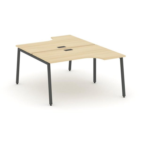 Рабочая станция эргономичная SN-4A.DRPA-022 (1580х1632/1992х750) (Акация Лорка/Металл Антрацит)