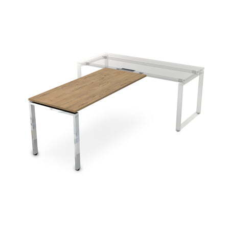 Брифинг-приставка Gloss НБП-П.004 1600x700x750 (TeakwoodХром)