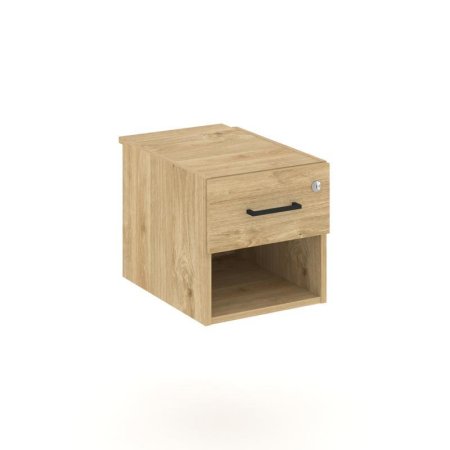 Тумба с 1 открытой нишей и 1 ящиком SN.TP-043 (343х607х356) (Тиквуд Светлый)