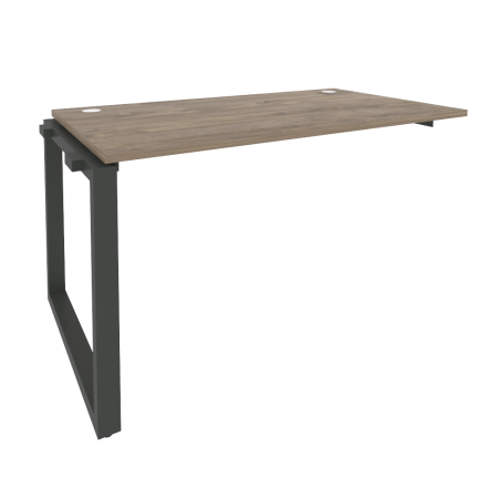 Наборный элемент рабочей станции на О-образном м/к Onix O.MO-1.NRS-3.8 1380x800x750 (Тиквуд Темный/Черный металл)