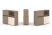 Тумба двойная + низкая надставка ES.NB.2N-15 (1500х410х1135) (Латте/Тиквуд Светлый)