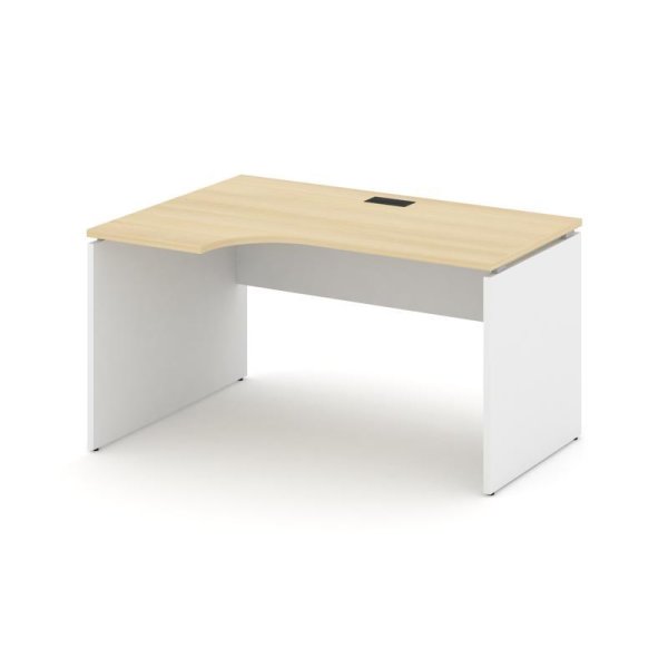 Стол рабочий эргономичный SN-D.SPA-021(L) (1380х800/980х750) (Акация Лорка/Белый)