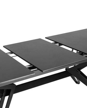 Стол обеденный Олимпия раскладной 160-210*90 керамика темная (Стол обеденный Олимпия черный)