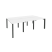 Рабочая станция на П-образном м/к Onix O.MP-D.RS-6.0.7 2340x1475x750 (Тиквуд Темный/Белый Металл)