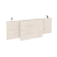 Царга стола руководителя Onix O.M-CSR-3 1140x450x54 (Дуб Аттик/Белый)