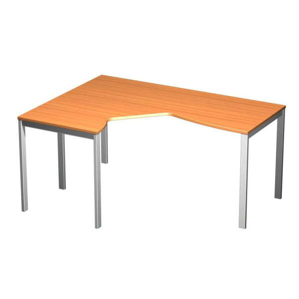 Стол эргономичный левый на металлокаркасе МП Формула ФР 138 1600x1180x750 (Ольха европейскаяСерый)