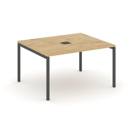 Стол переговорный SN-4P.SPRG-032 (1180х1180х750) (Тиквуд Светлый/Металл Антрацит)