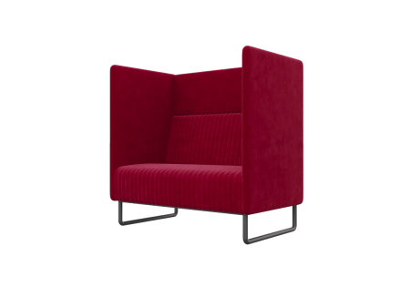 Диван одноместный BROS-1 (Teddy 644/Металл Черный)