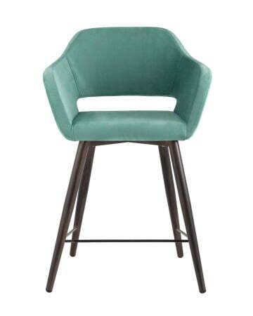 Стул полубарный Саймон велюр морской (Стул полубарный Саймон морской)