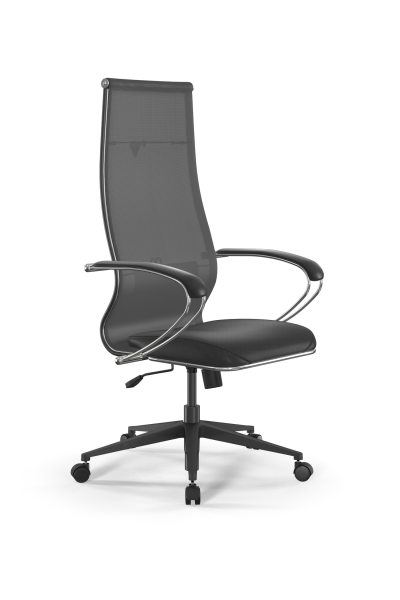 Кресло для руководителя Метта Sit 10 B1-163K - T+Extra /Km00/Wm12/K1cL(M09.B11.G19.W02) (Серый | Черный)