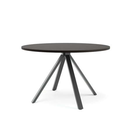 FERMO METAL Стол для переговоров D120 (Венге/Черный металл)