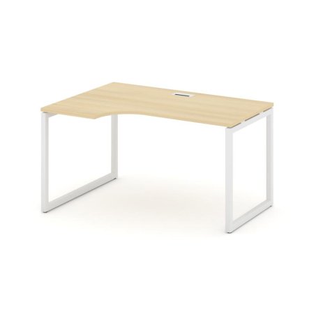 Стол рабочий эргономичный SN-4O.SPA-002(L) (1580х600/980х750) (Акация Лорка/Металл Белый)