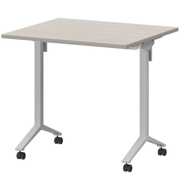 Стол мобильный складной Моби МБ22-80.70 800x700x750 (Ясень шимо/Белый)