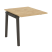 Проходной наборный элемент переговорного стола на деревянных опорах Onix Wood OW.NPRG-0 780x980x750 (Тиквуд Светлый/Дуб Темный)