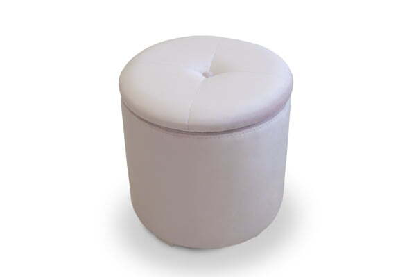 Пуф Round с ящиком для хранения (400x400x410) Пудровый (Пудровый)