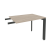 Брифинг-приставка на П-образном м/к Onix O.MP-BR-9 980x720x750 (Тиквуд Светлый/Черный металл)