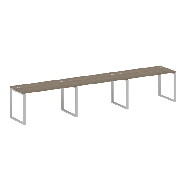 Рабочая станция Metal System Style БО.СМ-3.3 4200x720x750 (Вяз/Серый металл)