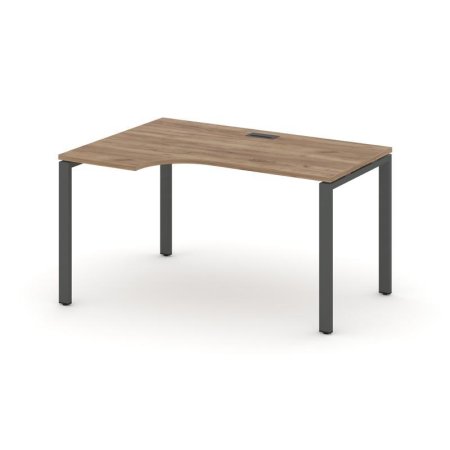 Стол рабочий эргономичный SN-6P.SPA-011(L) (1380х700/980х750) (Дуб Табак/Металл Антрацит)