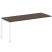 Проходной наборный элемент рабочей станции Metal System Style БП.ПРС-СП-1.5 1800x720x750 (Дуб Наварра/Серый металл)