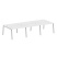 Рабочая станция на 6 рабочих места на А-образном м/к Metal System Style БА.СМ-6.2 3600x1475x750 (Дуб наварра/Серый металл)