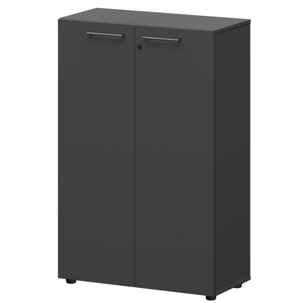 Шкаф средний закрытый Кортез СМШ38F 792x380x1190 (Графит)