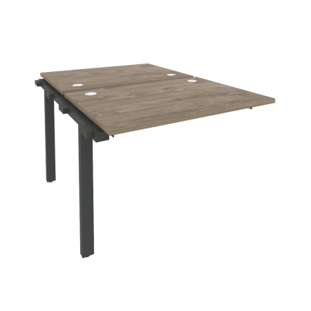 Наборный элемент рабочей станции на м/к Onix O.M-2.NRS-1.7 980x1475x750 (Тиквуд Темный/Черный металл)