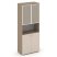 Шкаф высокий широкий ES.ST-1.4R I (800х420х1977) (Латте/Сатин/Лакобель ivory)