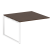 Проходной наборный элемент переговорного стола Metal System Style БО.ППРГ-2 1200x1235x750 (Дуб Наварра/Серый металл)