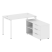 Рабочая станция с опорной тумбой левая Metal System Style БП.РС-СТС-2.2 Л 1300x1520x750 (Дуб Наварра/Серый металл)
