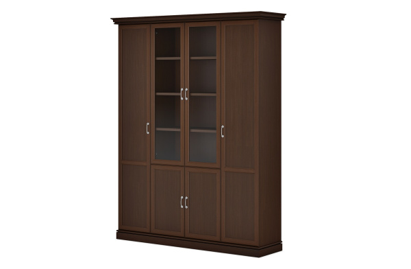 Композиция шкаф узкий шкаф комбинированный и гардероб узкий INTER DM (1919х493х2400) (Венге ЦАВО)