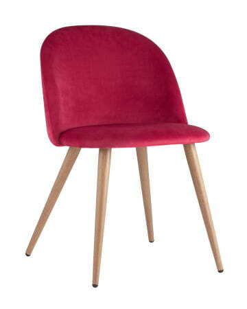 Стул Лион велюр красный (Стул Лион красный)