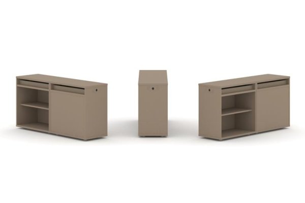 Тумба двойная + топ ES.NB.2T-1 (1500х410х750) (Латте)