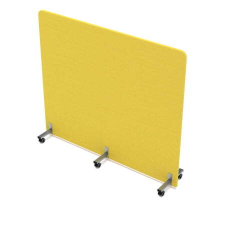 Акустическая мобильная перегородка SOFTOffice 011.МП.1614 1600x377x1400 (Lemon)