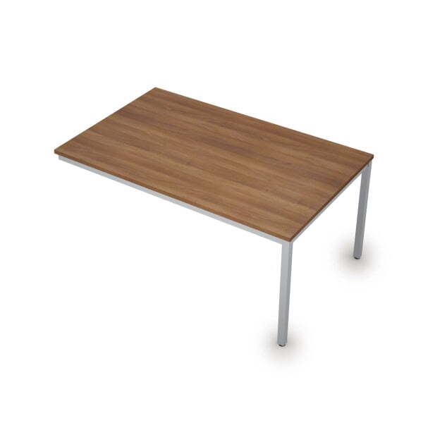 6МПК.004 Бенч-системы для переговорных столов, конечный модуль (1600x1000x750) (Шамони темный/Алюминий матовый)