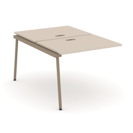 Двойной наборный элемент рабочей станциии ES.2.NRS-1-LK (980х1500х750) (Капучино/Металл Латте)