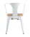 Стул TOLIX ARM WOOD с подлокотниками белый (Стул Tolix Arm Wood белый глянцевый)