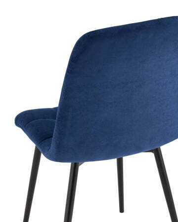 Стул Oliver велюр тёмно-синий (Стул Oliver темно-синий)