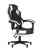 Кресло игровое TopChairs Virage черно-белое (Геймерское кресло Virage черно-белый)