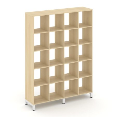 Каркас стеллажа 5 ярусов SN.KS-540 (1488х400х1982) (Акация Лорка/Металл Белый)