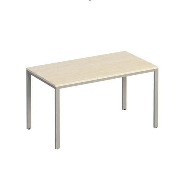 Стол письменный на металлокаркасе  Комфорт МП2 К 182 1400x750x750 (Дуб шамони светлыйСерый)