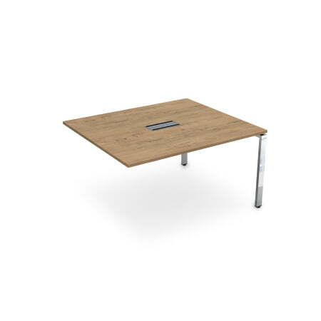 Конечный модуль Бенч-системы для переговорных столов Gloss НСПК-П.926 1200x1200x750 (TeakwoodХром)