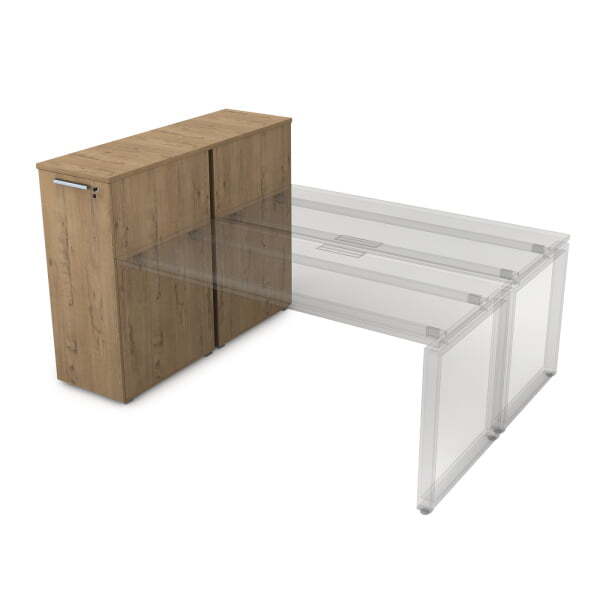 9ТП.002.4 Тумба с выкатной секцией (1435x450x1150) (Teakwood)