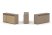 Тумба двойная + топ ES.NB.2T-6 (1500х410х750) (Латте/Тиквуд Светлый)