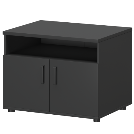 Тумба для оргтехники Смарт СМТ-2ДН 800x600x625 (Графит)